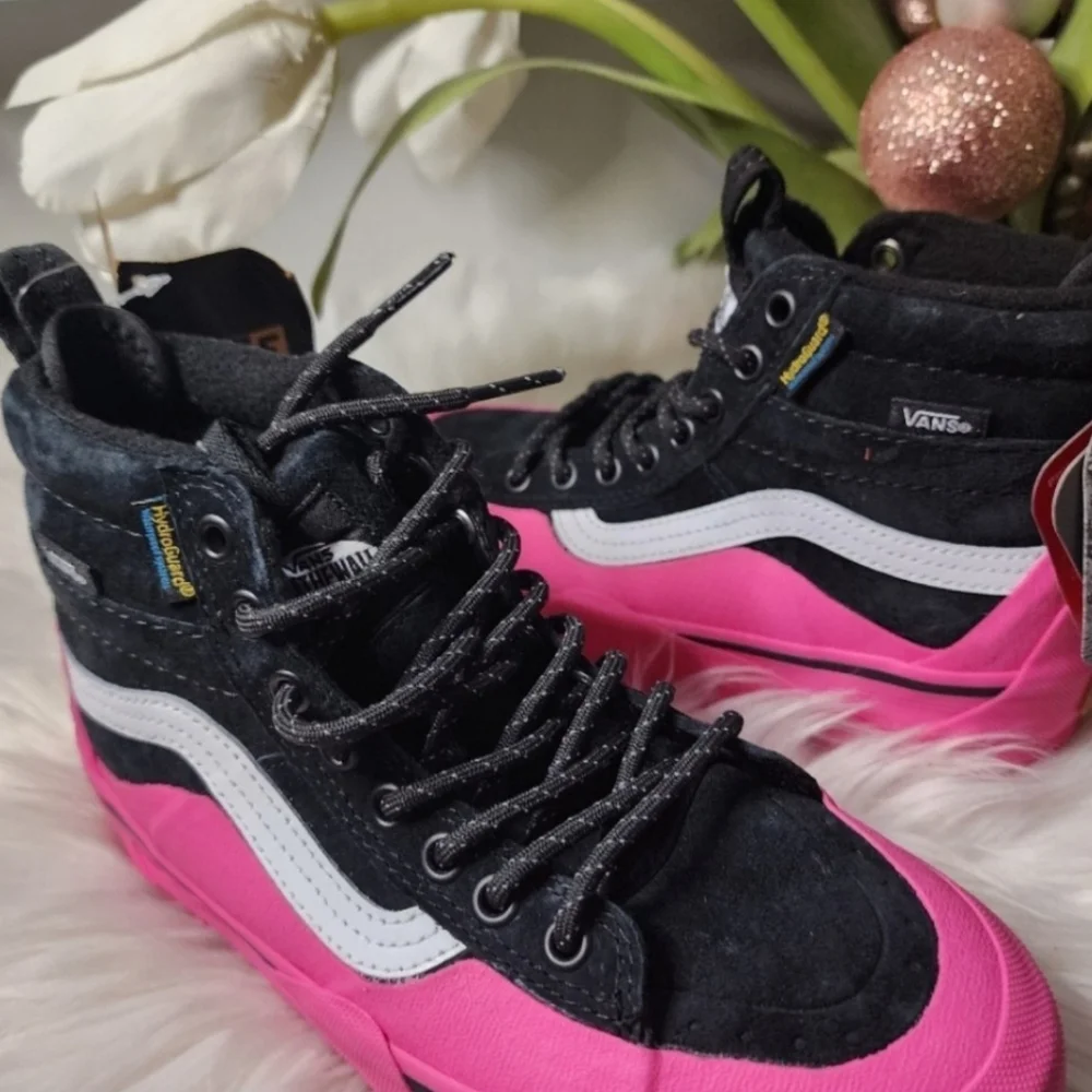 Vans Sk8-Hi Dip MTE-2 Black Pink High Top Boots Sneakers Women New